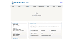 Desktop Screenshot of diamondbrassind.com