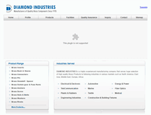 Tablet Screenshot of diamondbrassind.com